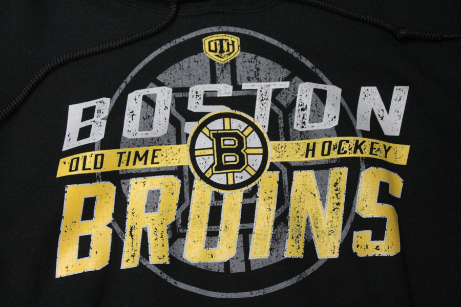 NHL Boston Bruins Men's Old Time Hockey Gundy Hoodie - Small