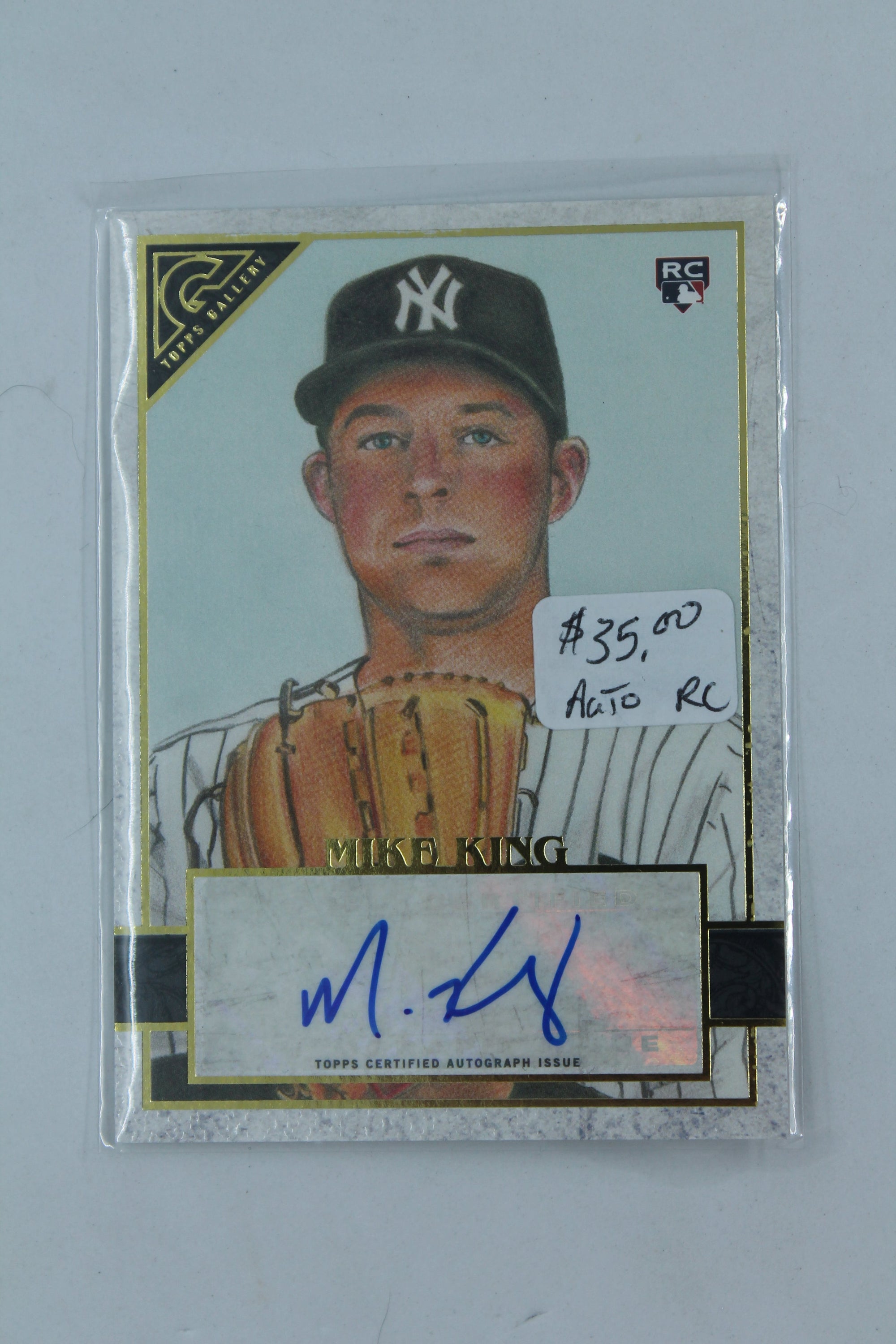 Mike King 2020 Topps Gallery - Autographs Rookie Card