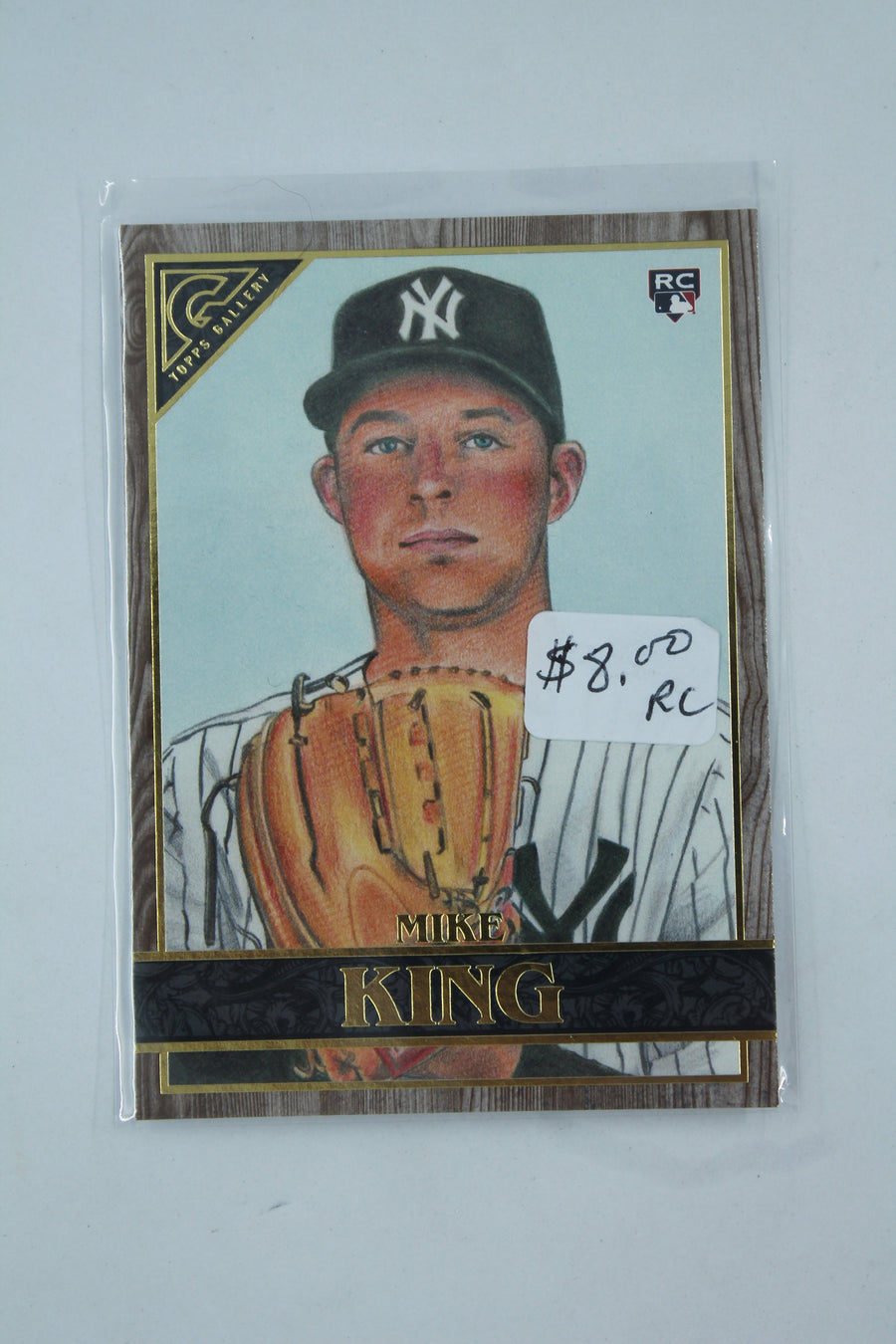 Mike King 2020 Topps Gallery Wood Rookie Card