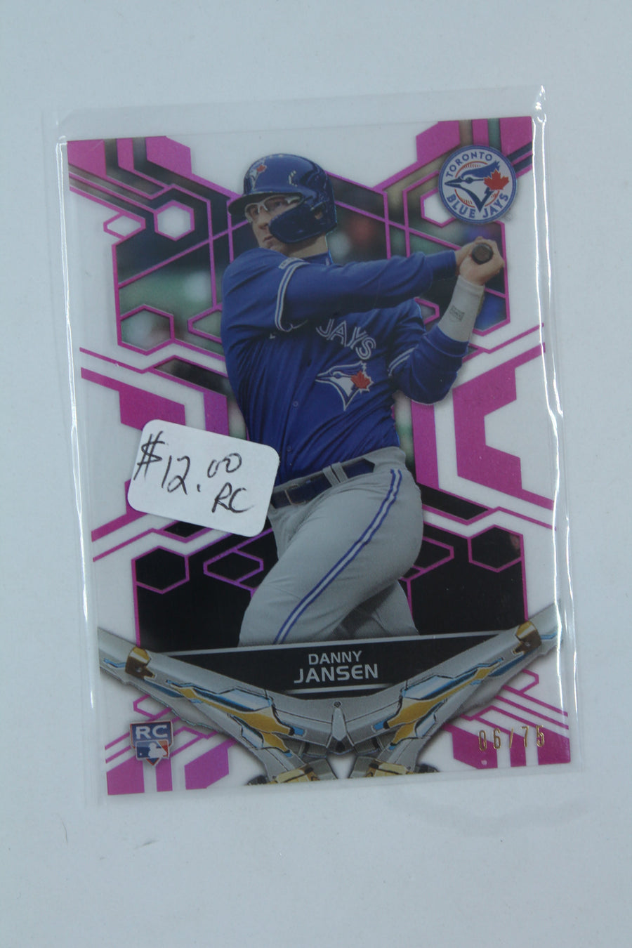 Danny Jansen 2019 Topps High Tek Pink Rookie Card #6/75