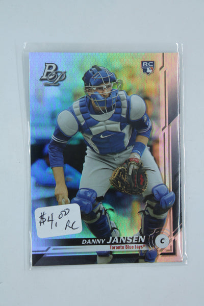 Danny Jansen 2019 Bowman Platinum Rookie Card