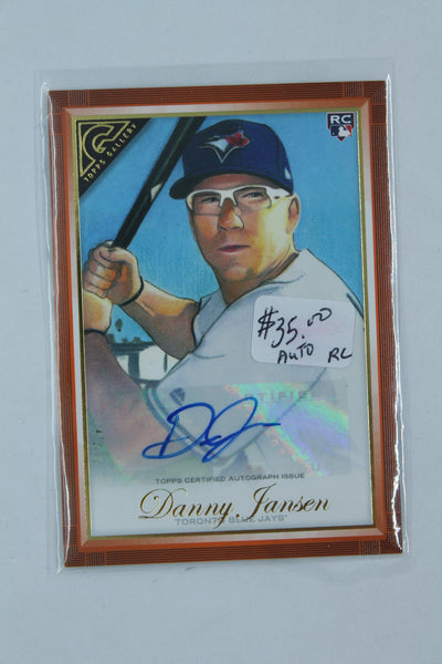 Danny Jansen 2019 Topps Gallery - Orange Autographs Rookie Card #17/25