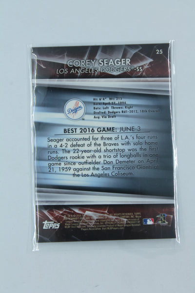 Corey Seager 2016 Bowman's Best Rookie Card