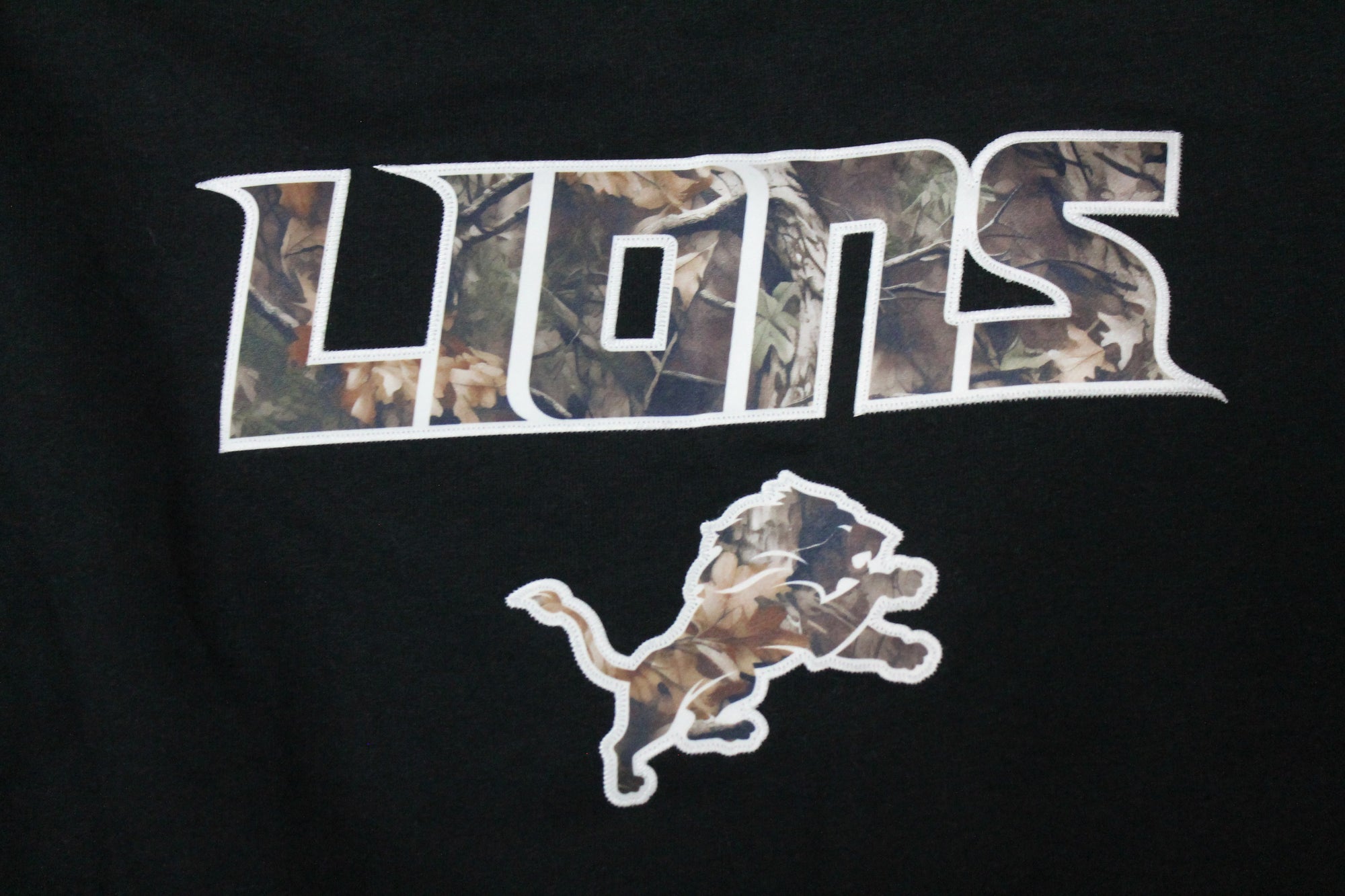NFL Detroit Lions Men's NFL Apparel Camo Long Sleeve (black)