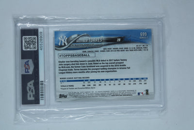 Gleyber Torres 2018 Topps Rookie Card PSA 9 Mint