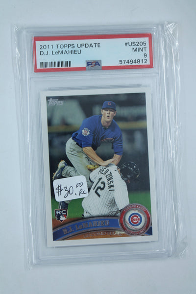 D.J. LeMahieu 2011 Topps Update Series Rookie Card PSA 9 Mint
