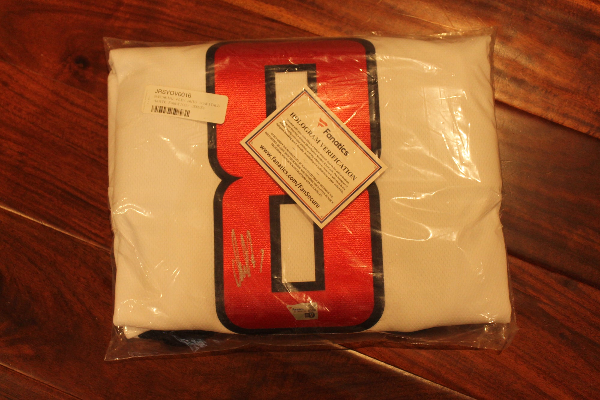 Alex Ovechkin Washington Capitals Autographed White Fanatics Breakaway Jersey