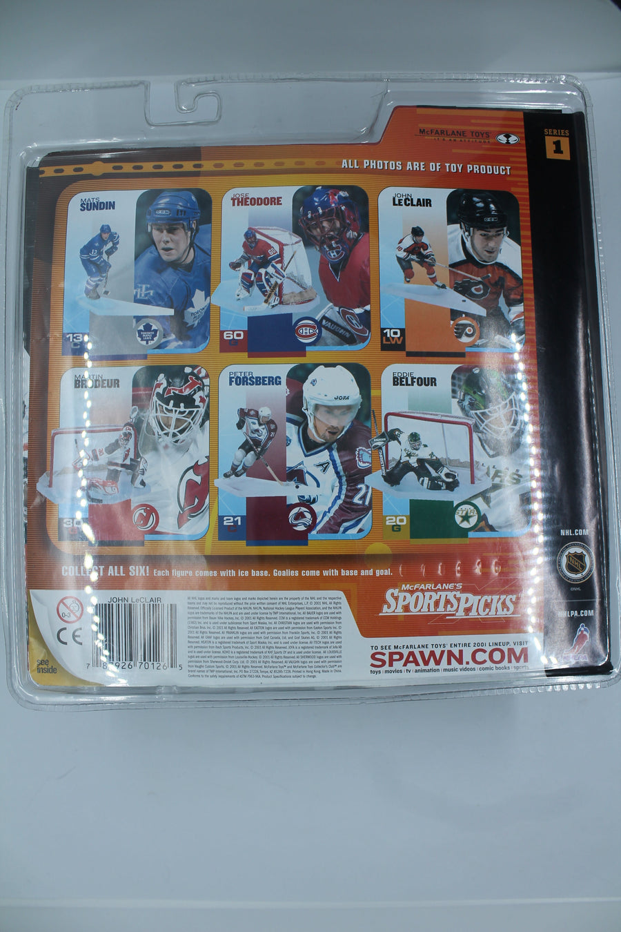 John Leclair Series 1 McFarlane Figure - NHL - Philadelphia Flyers