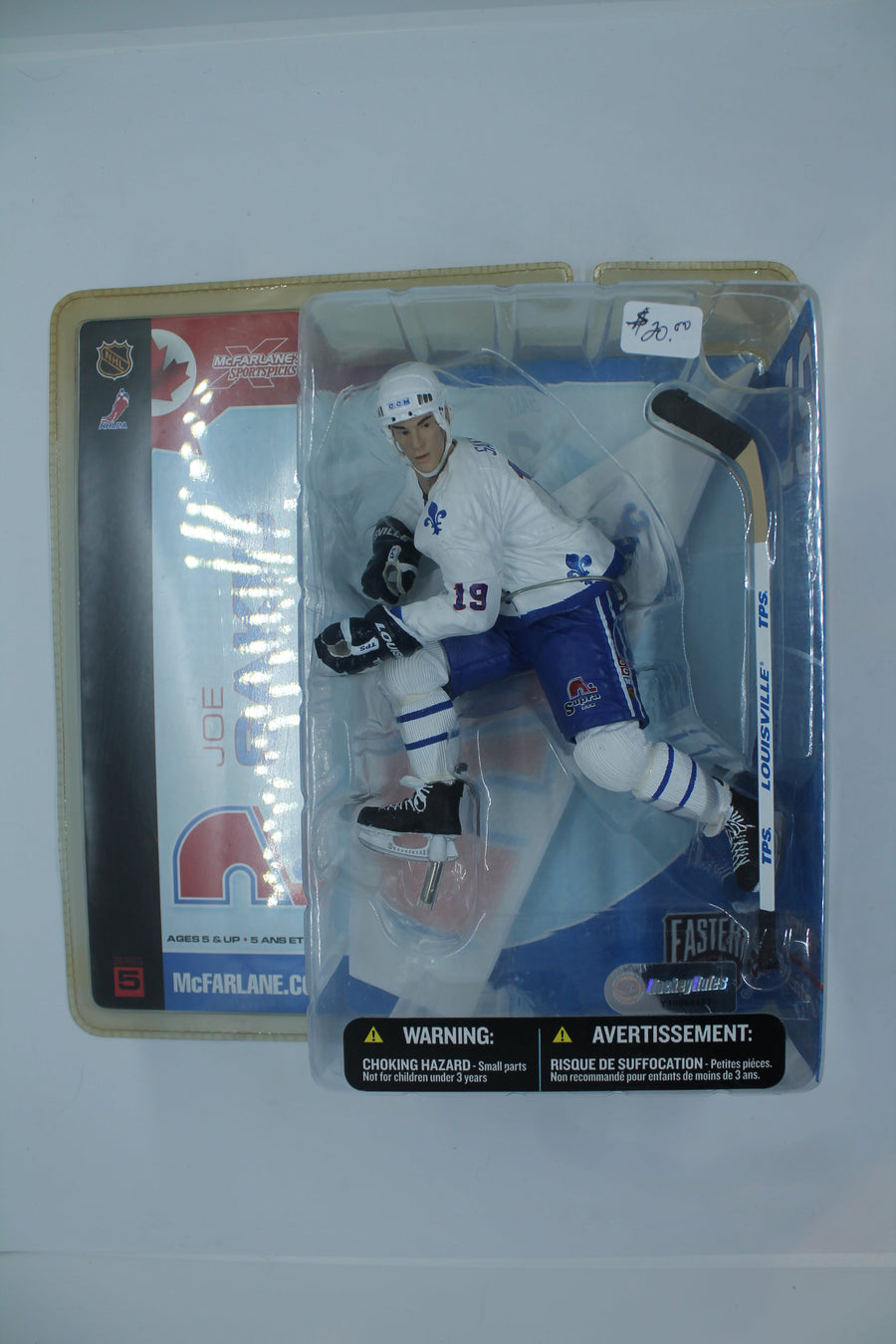 McFarlane Joe Sakic Series 5 (White) Variant - Quebec Nordiques 6" Action Figure