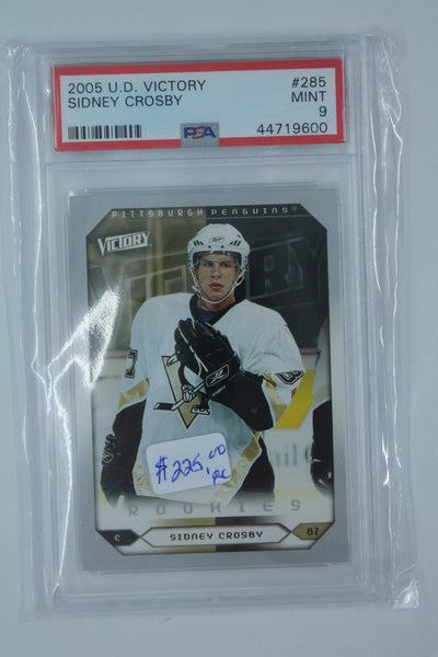 Sidney Crosby Upper Deck Victory Rookie Card PSA Mint 9