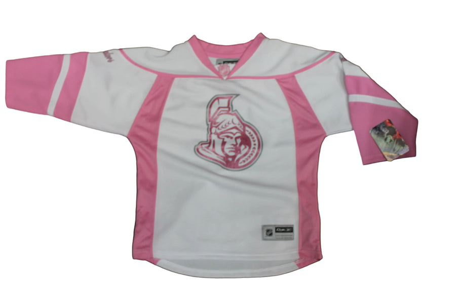 NHL Ottawa Senators Youth Reebok Jersey - White & Pink