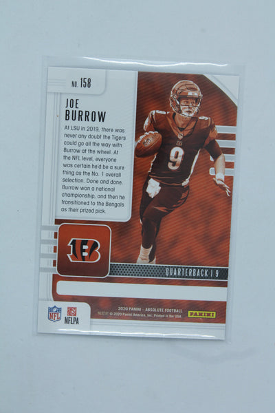 Joe Burrow 2020 Panini Absolute Rookie Card