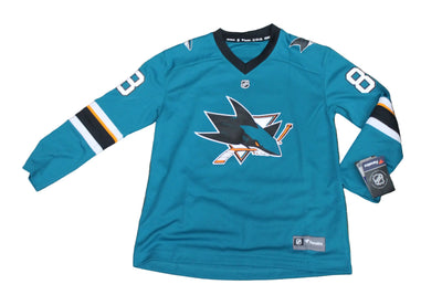 NHL Fanatics - Youth San Jose Sharks Burns #88 Replica Home Jersey (Sale)