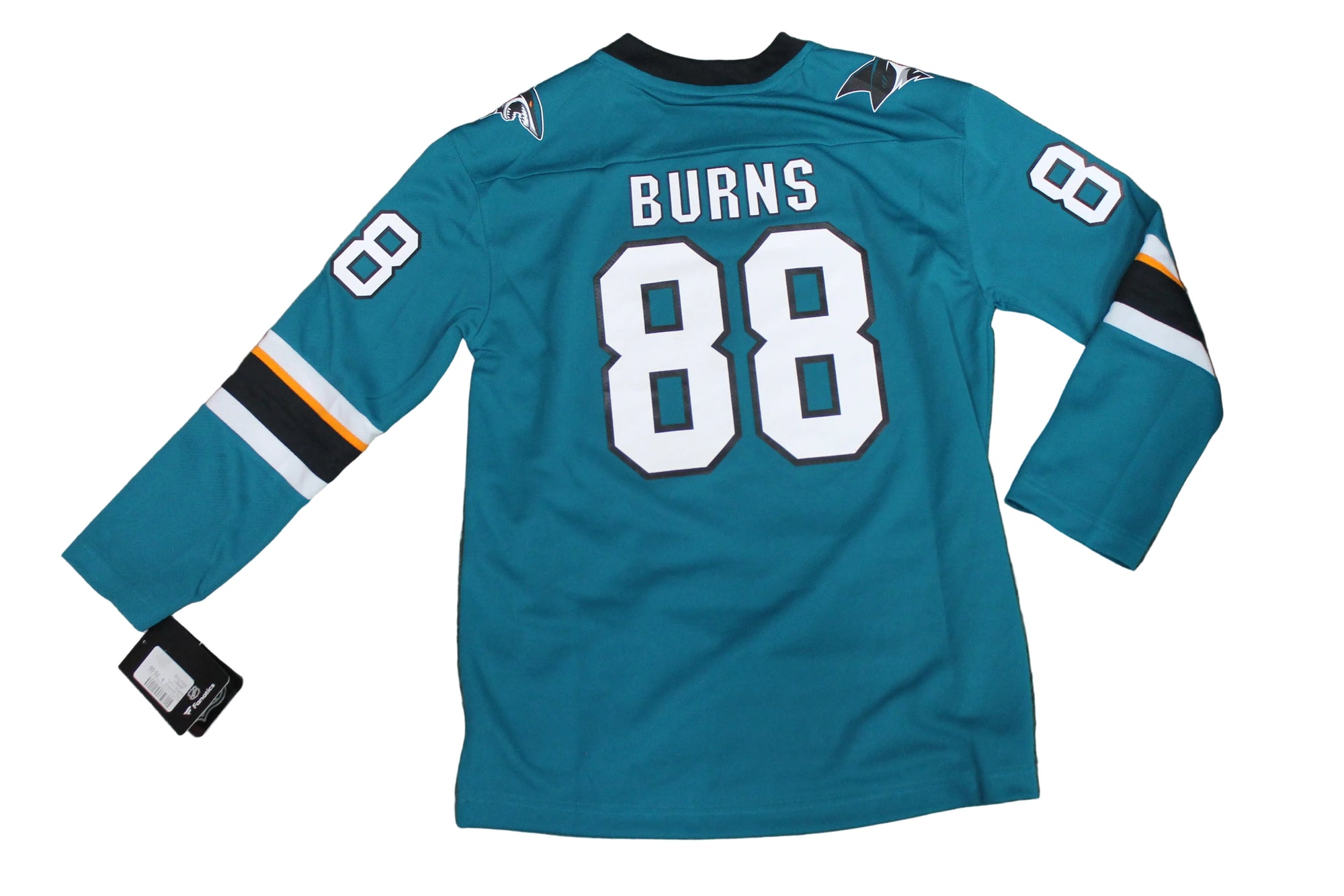 NHL Fanatics - Youth San Jose Sharks Burns #88 Replica Home Jersey (Sale)