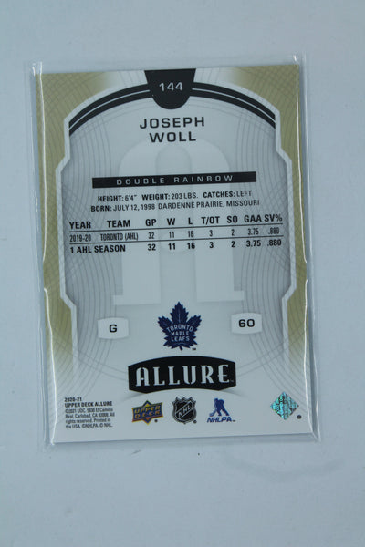 Joseph Woll 2020-21 Upper Deck Allure Double Rainbow Rookie SP Rookie Card