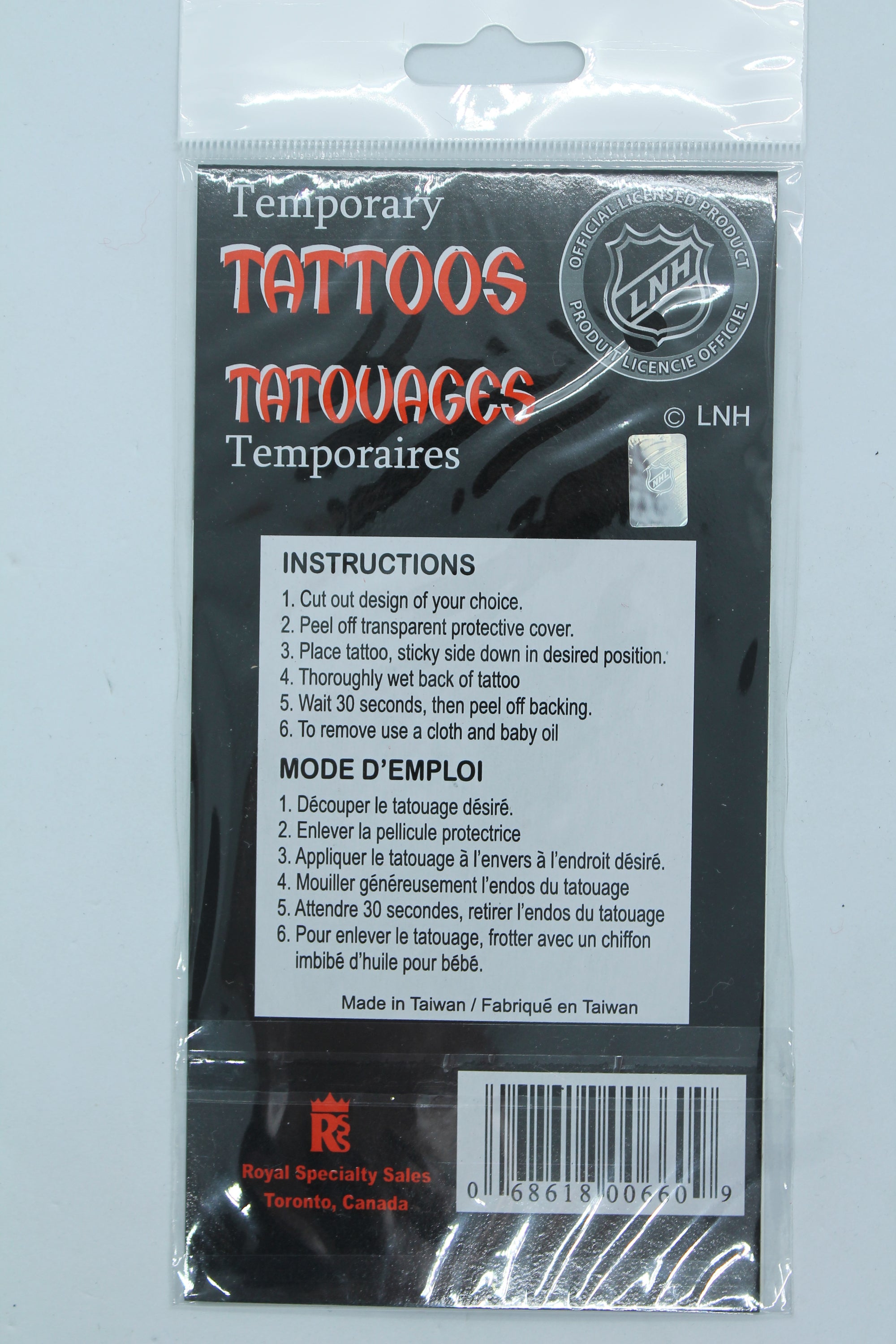 NHL Toronto Maple Leafs Temporary Tattoos - 26 Tattoos