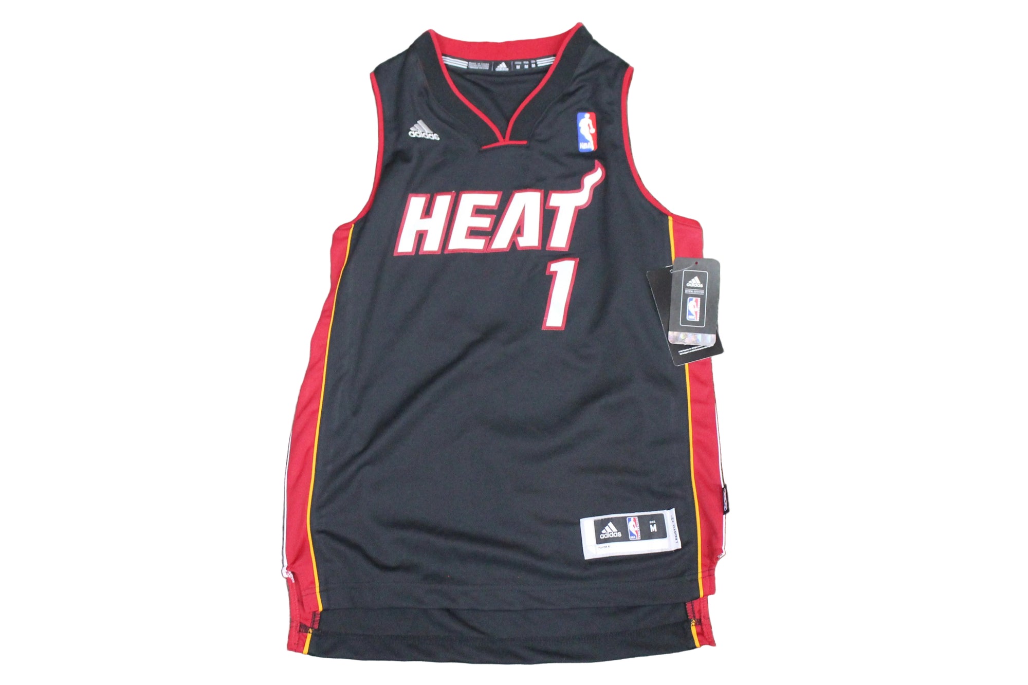 NBA Miami Heat Chris Bosh #1 Adidas Swingman Youth Jersey - Medium