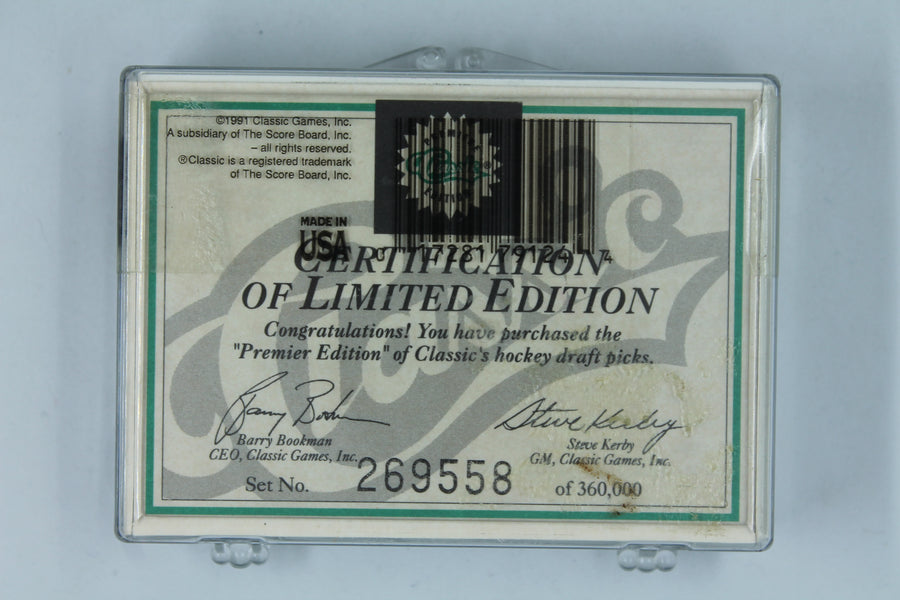 1991 Premiere Edition Classic Hockey Complete Set Draft Picks Lindros SEALED