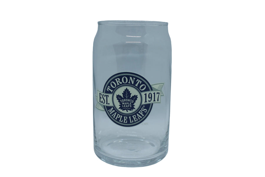 NHL Toronto Maple Leafs 16 oz Retro Can Glass