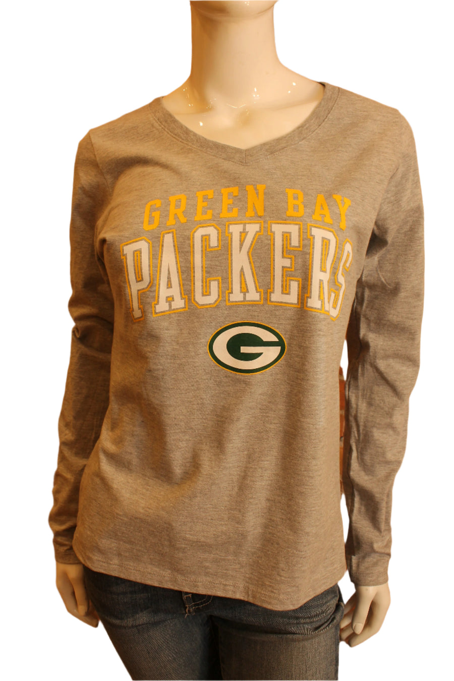 NFL Green Bay Packers Womens Fanatics Long Sleeve Tee (grey) - online only