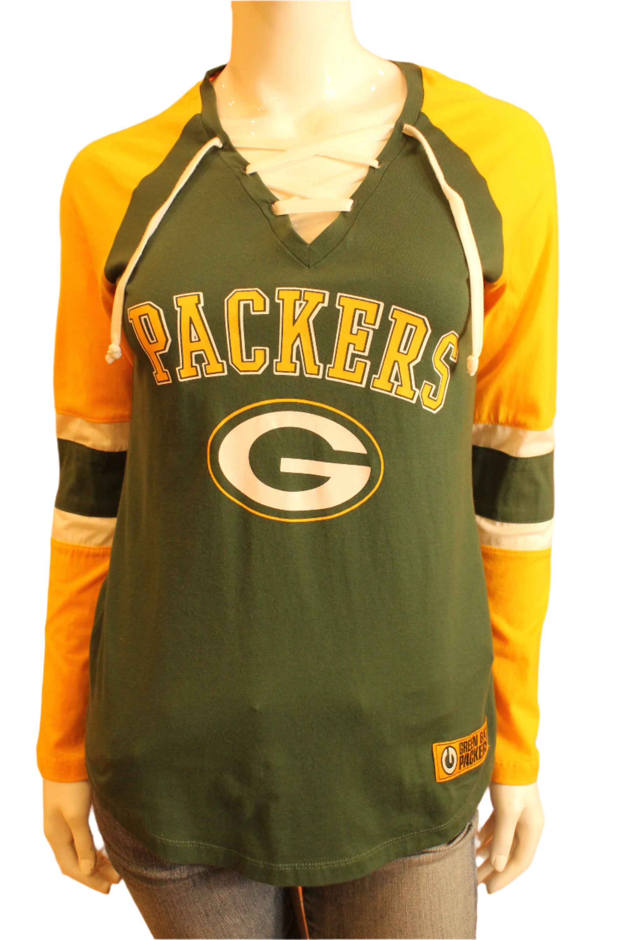 NFL Green Bay Packers Womens S Lacer Long Sleeve Tee - online only