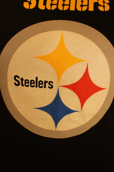NFL Pittsburgh Steelers Womens Sparkle Logo Tee - online only