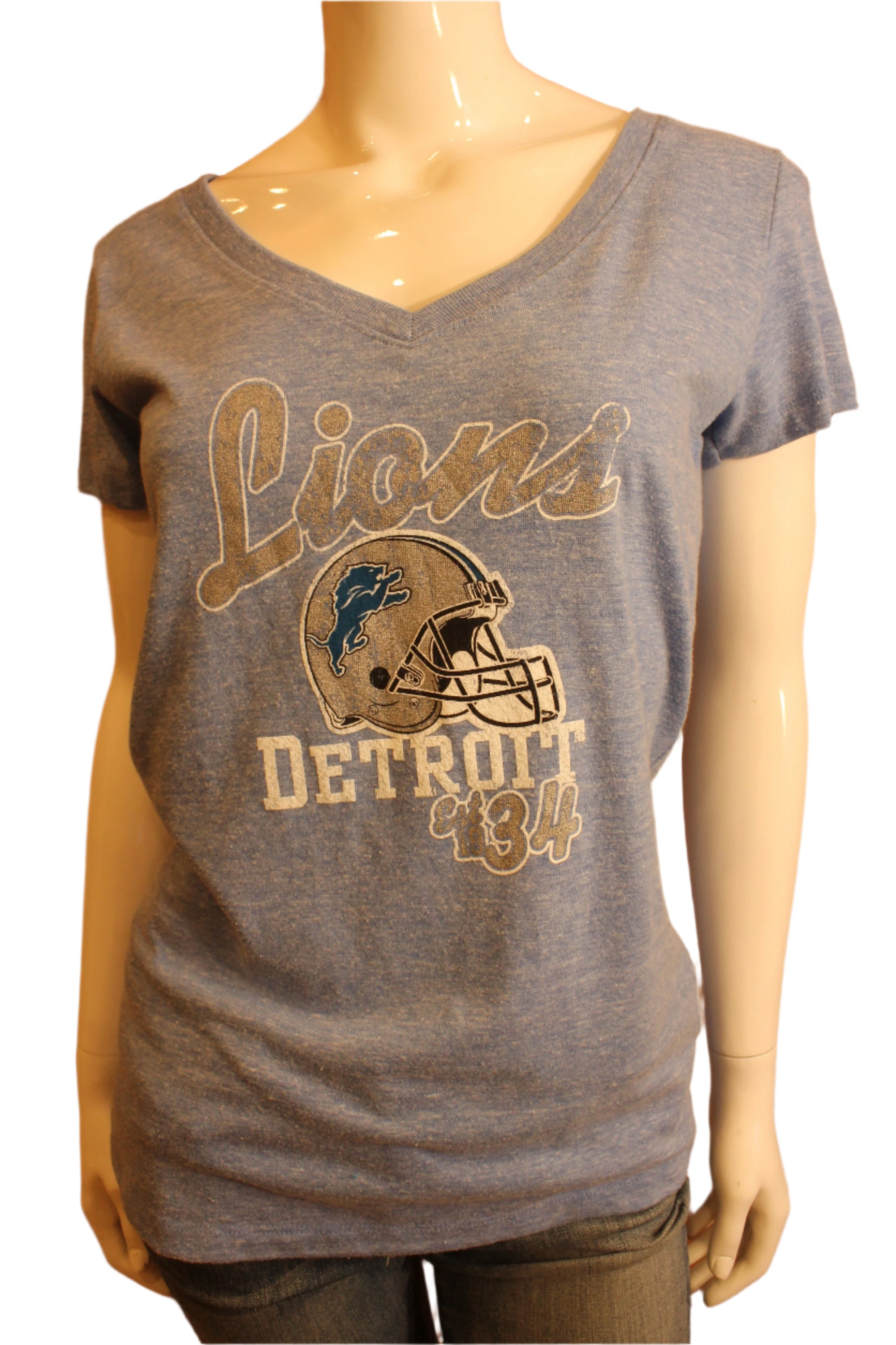 NFL Detroit Lions Womens Soft Blue Tee - online only