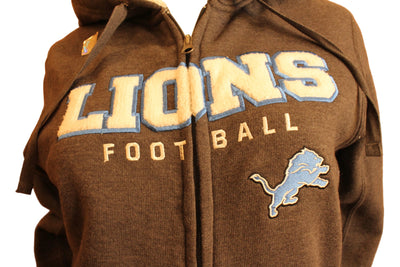 NFL Detroit Lions Womens M Full Zip Grey Hoodie - online only