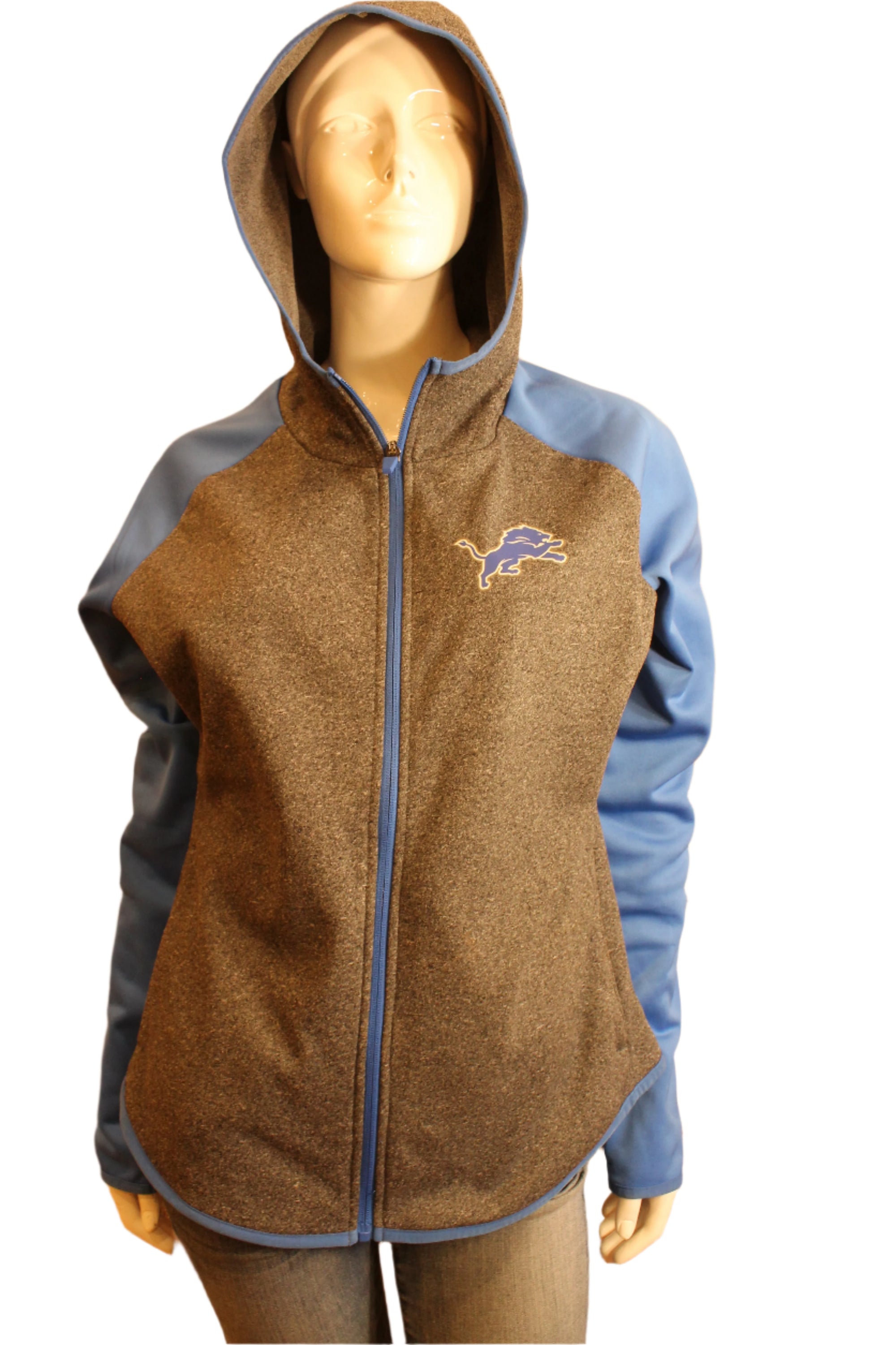 NFL Detroit Lions Womens M Full Zip Hooded Jacket - online only