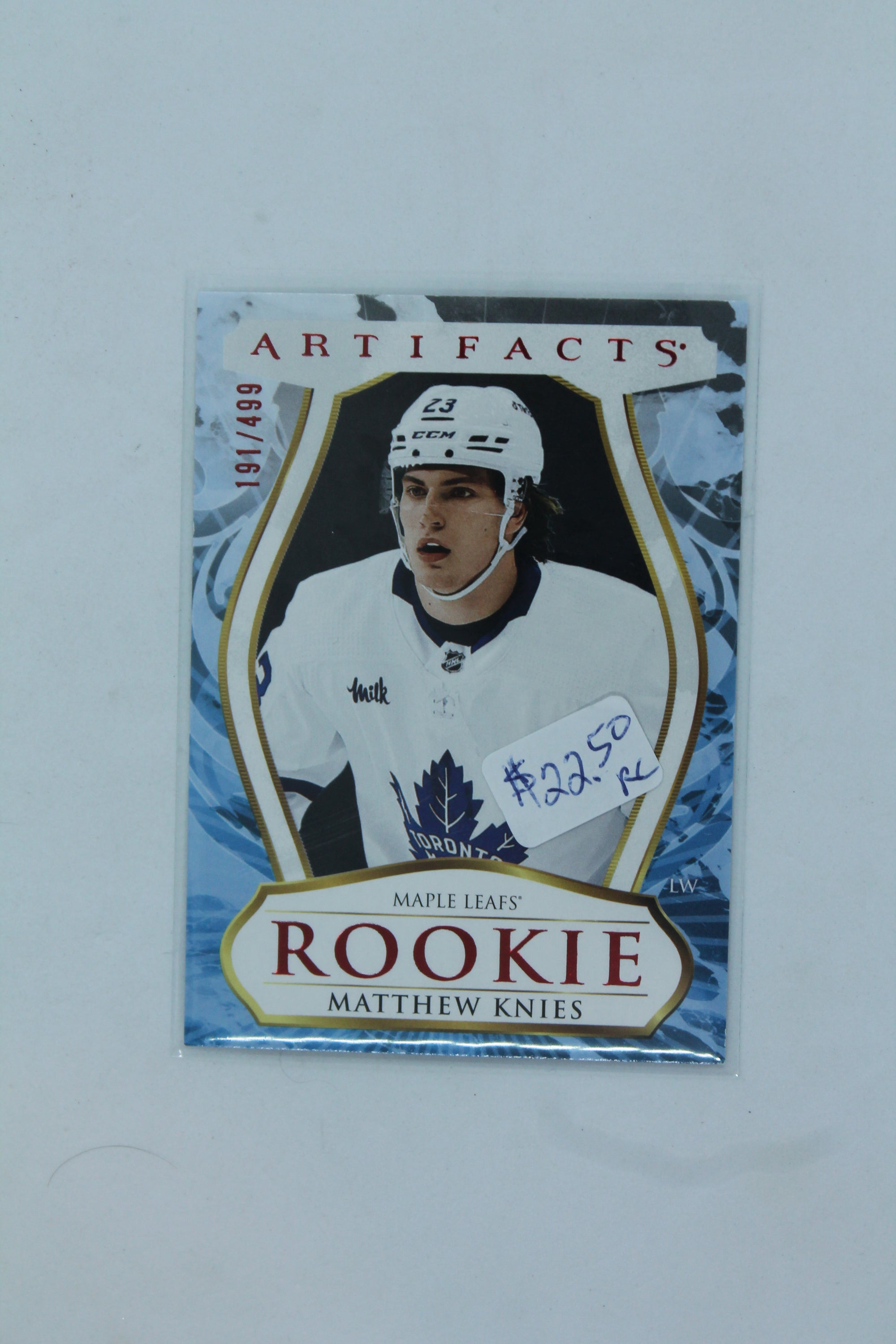 Matthew Knies 2023-24 Upper Deck Artifacts Ruby Rookie Card #199/499