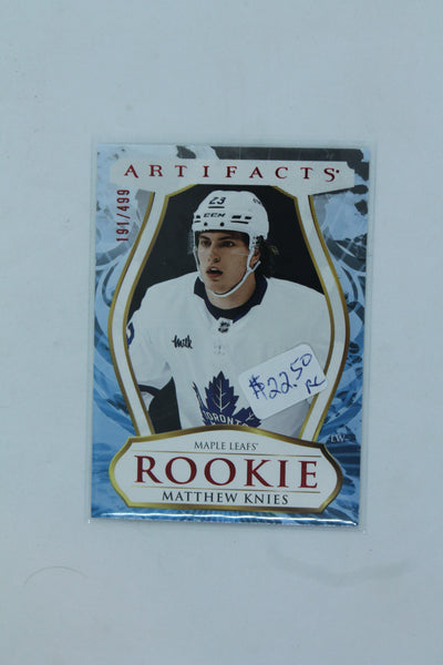 Matthew Knies 2023-24 Upper Deck Artifacts Ruby Rookie Card #199/499
