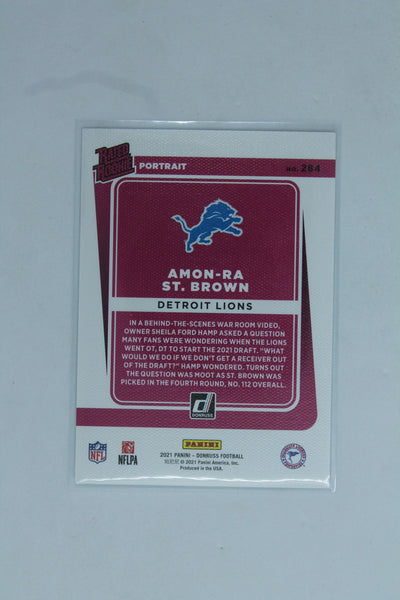Amon-Ra St. Brown 2021 Panini Donruss Rookie Card