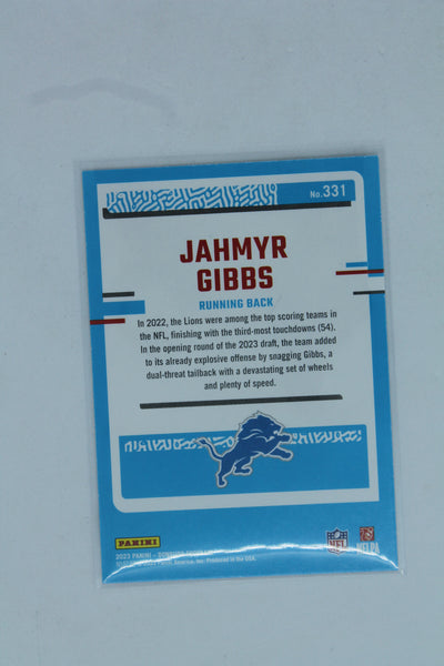 Jahmyr Gibbs 2023 Panini Donruss Rated Rookie - Rookie Card