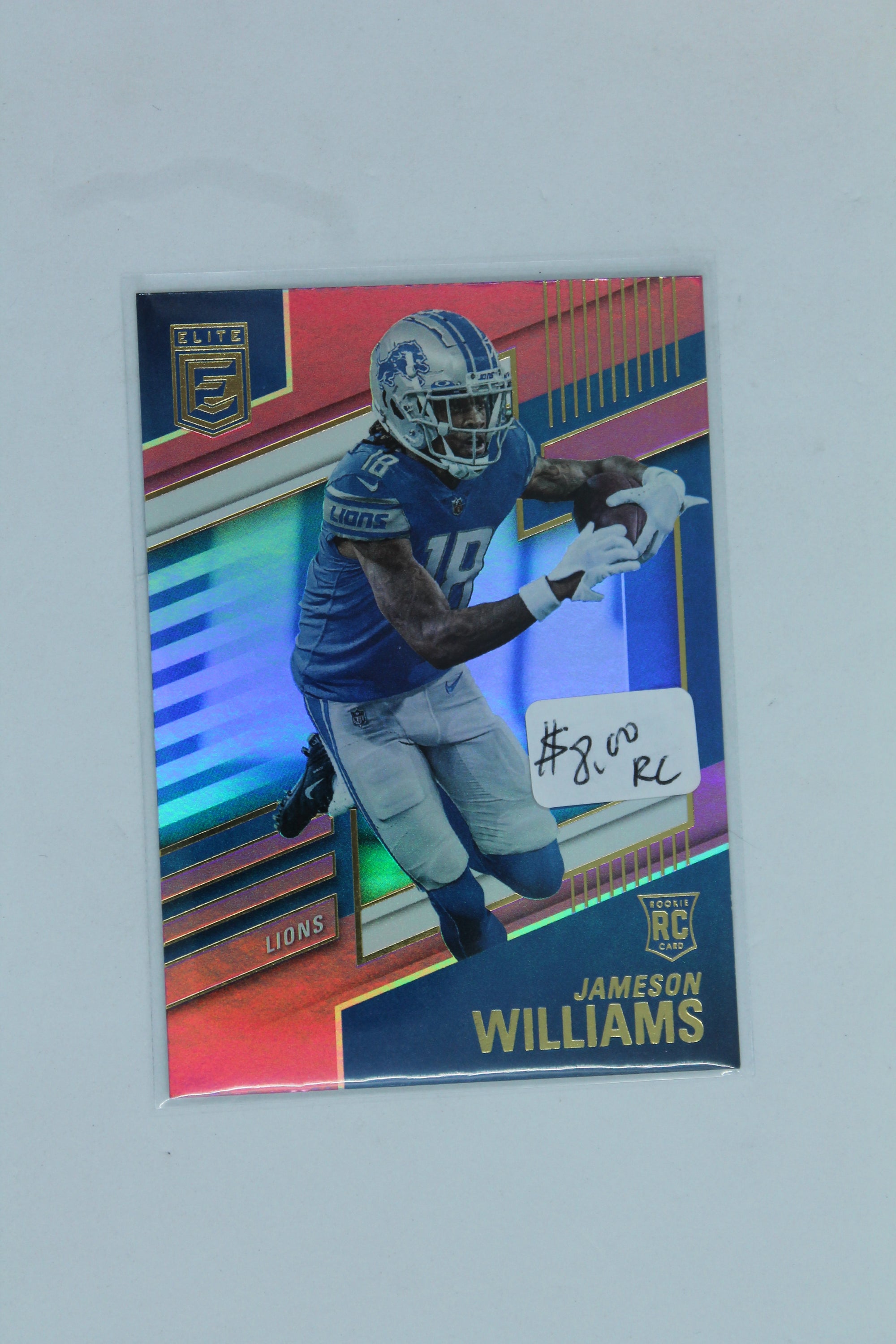 Jameson Williams 2022 Panini Donruss Elite Pink Rookies Rookie Card