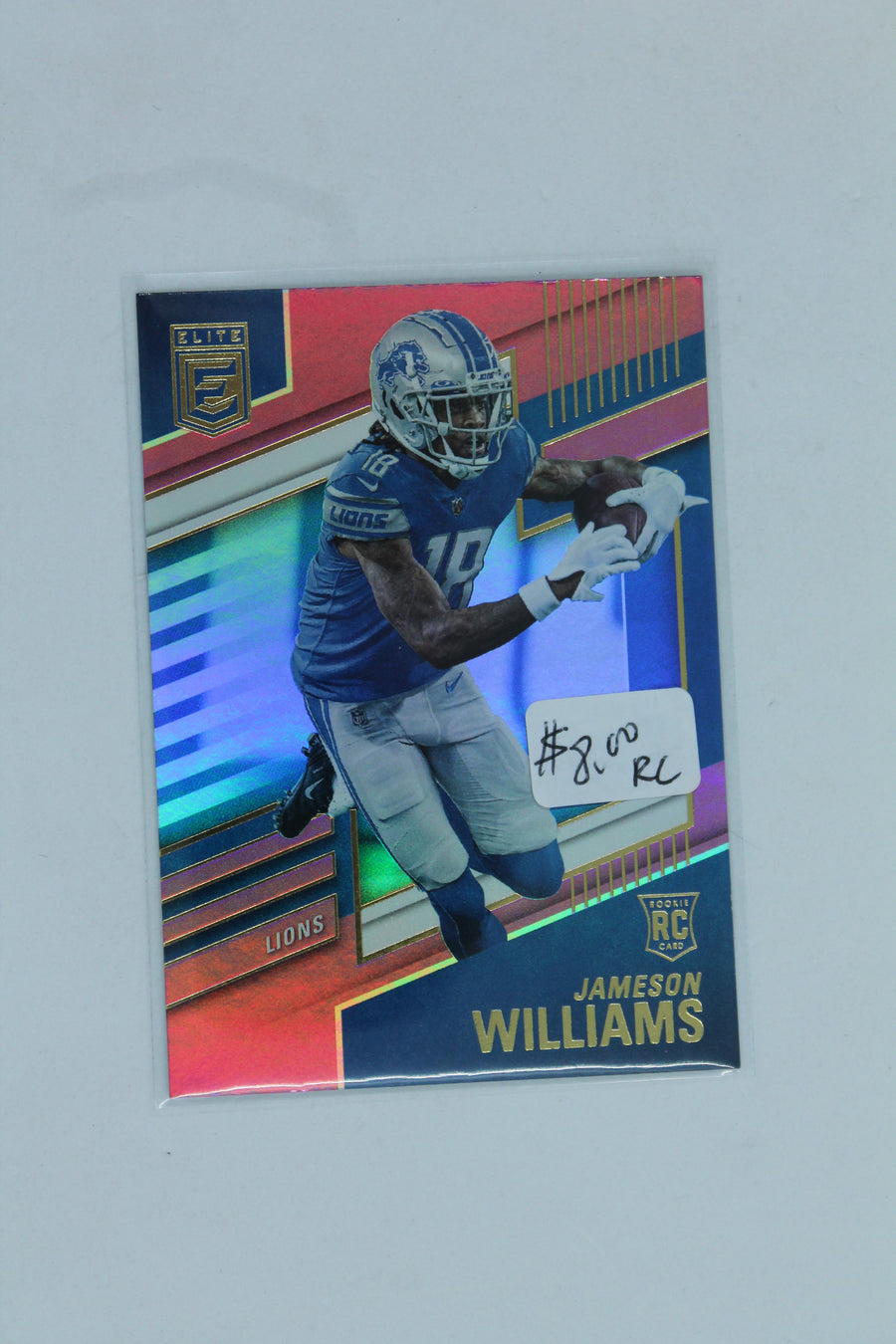 Jameson Williams 2022 Panini Donruss Elite Pink Rookies Rookie Card