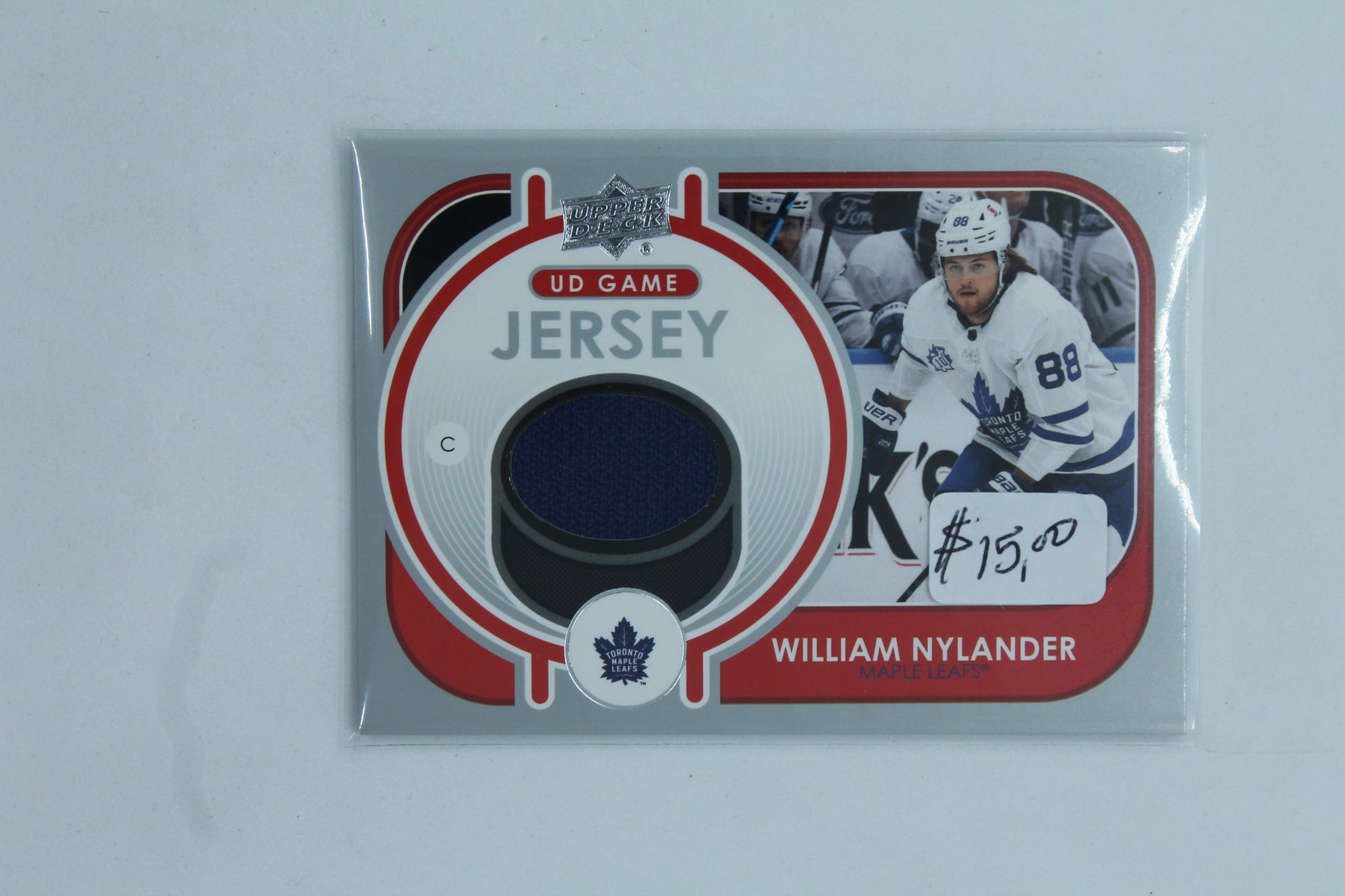 William Nylander 2021-22 Upper Deck Game Jersey Card - Blue