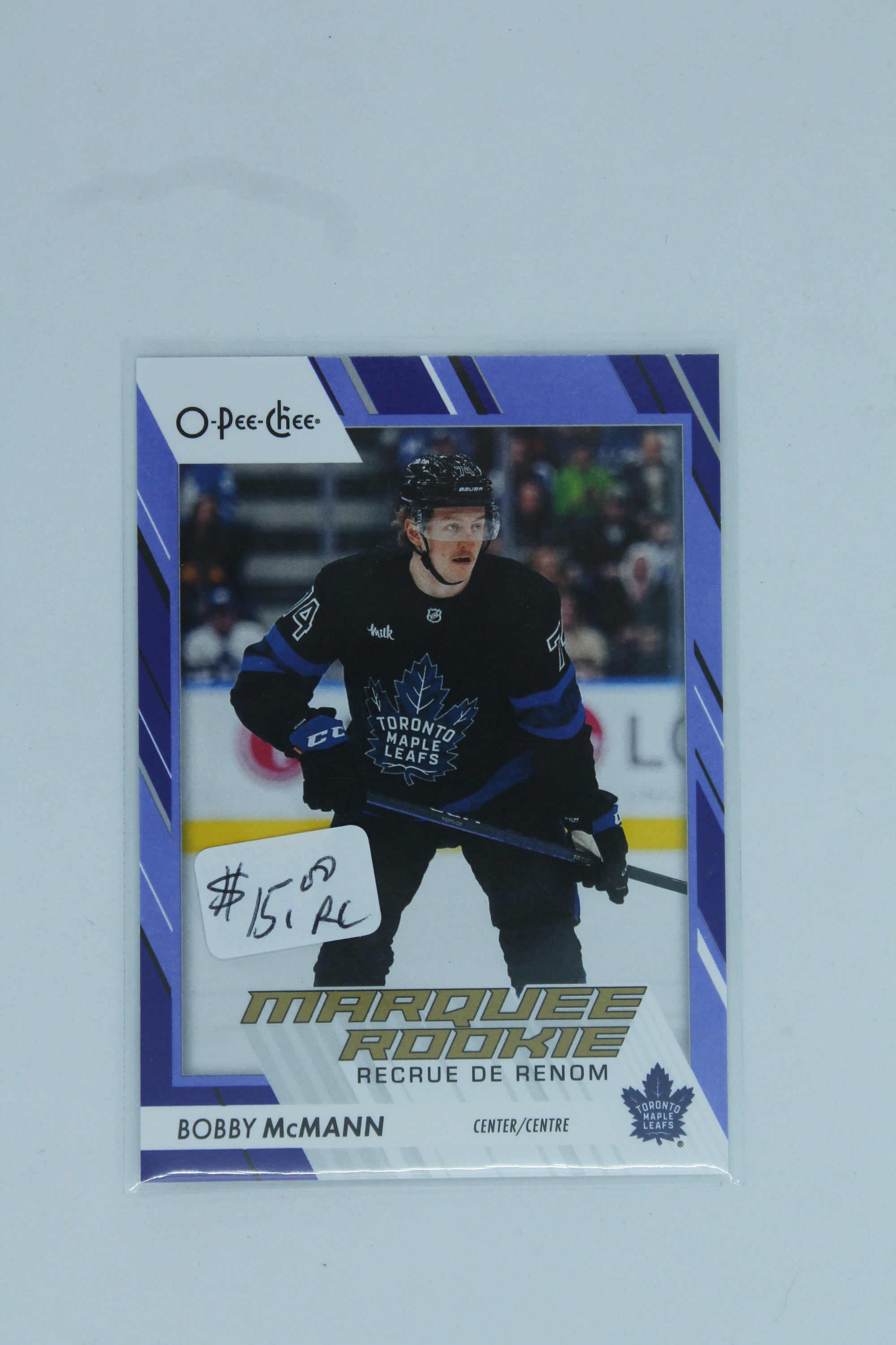 Bobby McMann 2023-24 O-Pee-Chee Blue Border Marquee Rookie Rookie Card