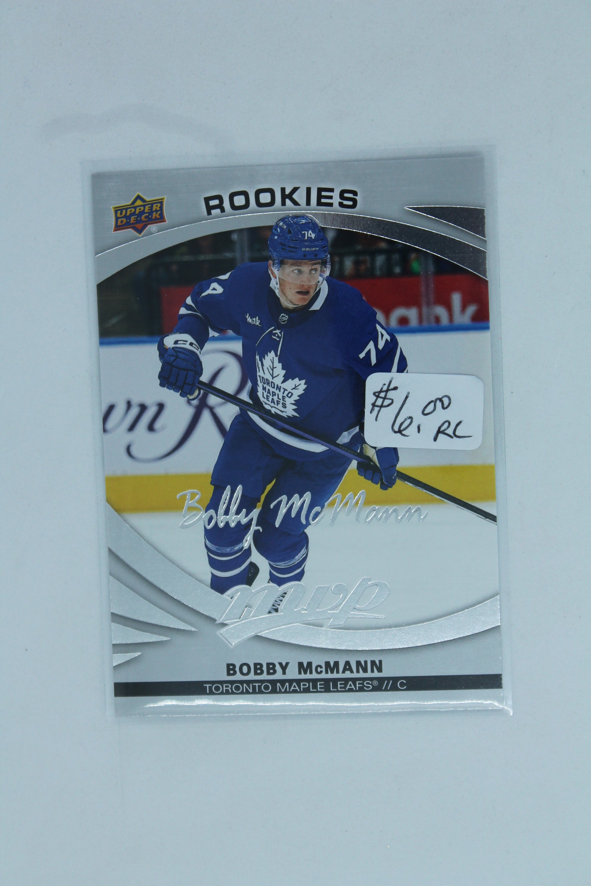 Bobby McMann 2023-24 UD MVP Silver Script SP Rookies Rookie Card