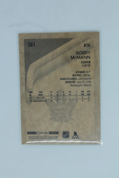 Bobby McMann 2023-24 O-Pee-Chee Retro Marquee Rookie Rookie Card
