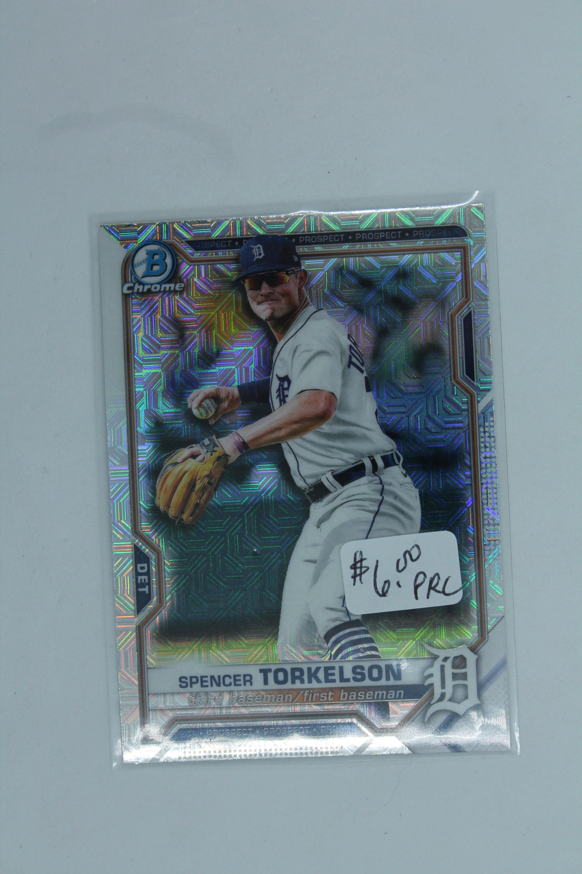 Spencer Torkelson  2021 Bowman - Chrome Prospects Mega Box Mojo Refractor #BCP-187.1 PRC