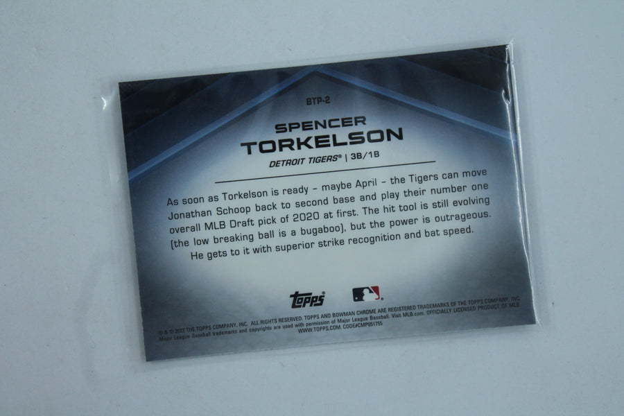 Spencer Torkelson  2022 Bowman - Chrome  - Scouts Top 100 #BTP-2 PRC