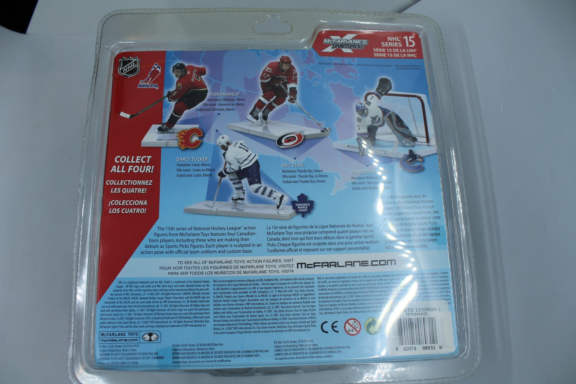 Roberto Luongo Mcfarlane Series 15 Variant - Vancouver Canucks (Debut)