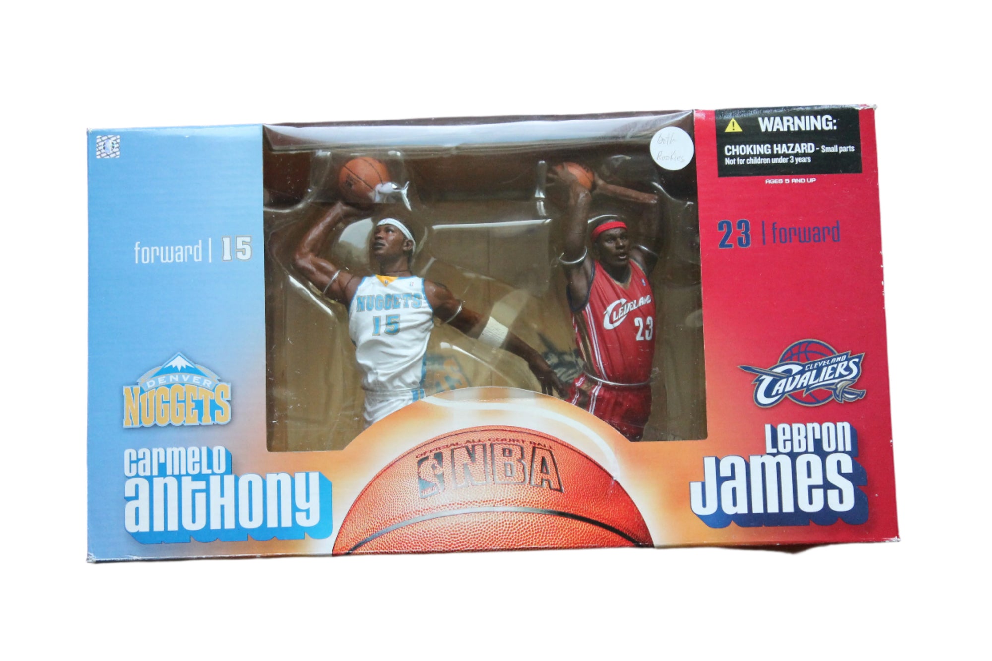Carmelo Anthony & LeBron James Rookie 2 Pack Mcfarlane Action Figures - 2004