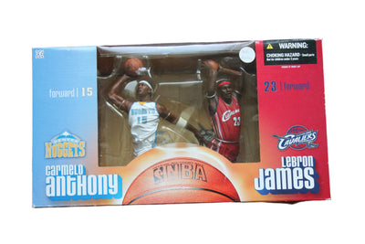Carmelo Anthony & LeBron James Rookie 2 Pack Mcfarlane Action Figures - 2004