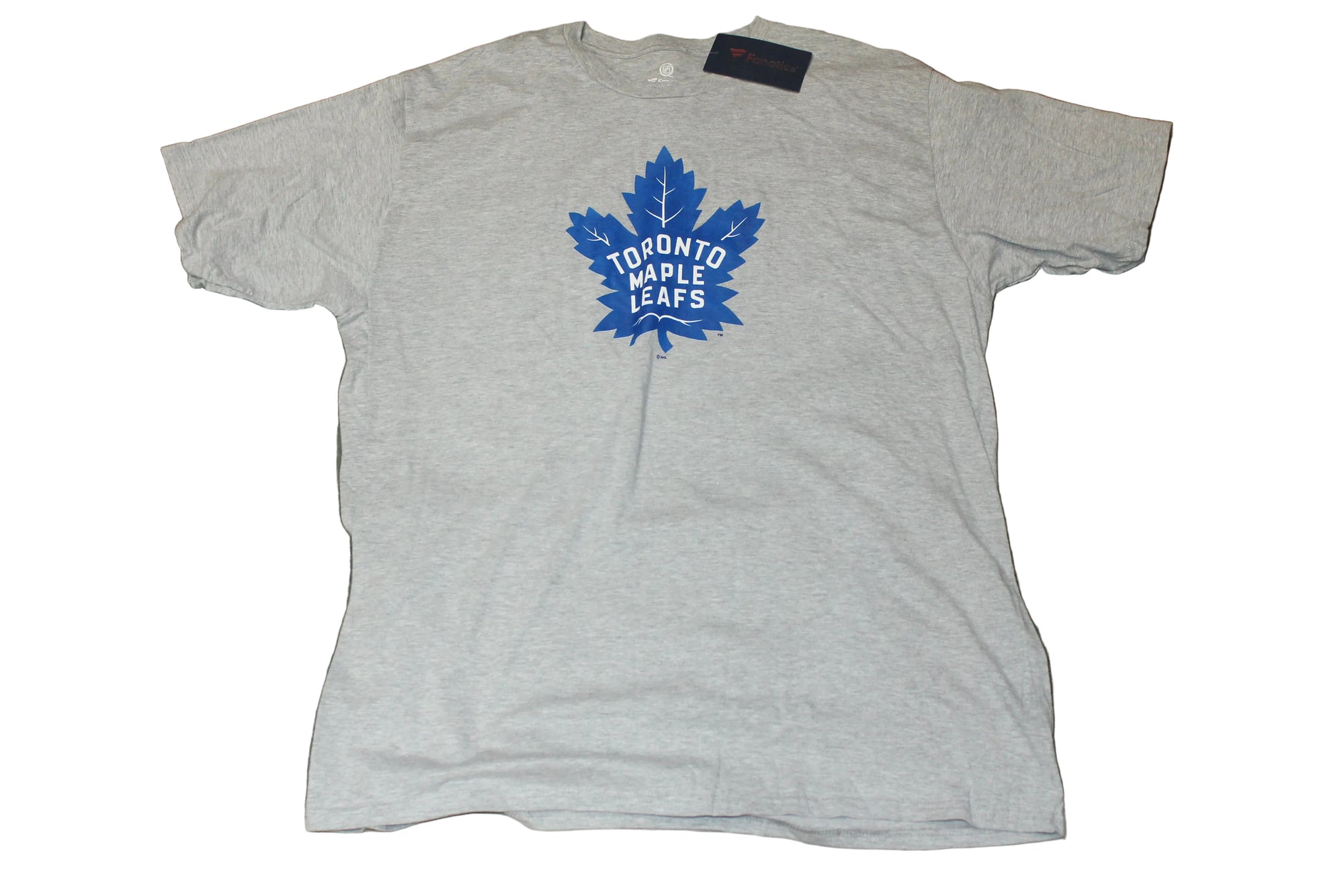 NHL Toronto Maple Leafs Men's Fanatics Grey Logo Tee - XXXLarge