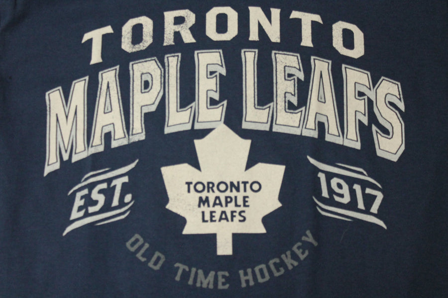 NHL Toronto Maple Leafs Old Time Hockey Men's Cabot Tee - Medium