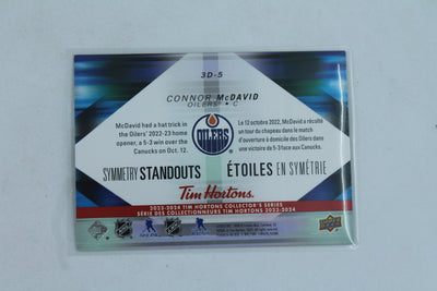 Connor McDavid 2023-24 Upper Deck Tim Hortons Collector's Series - Symmetry Standouts #3D-5