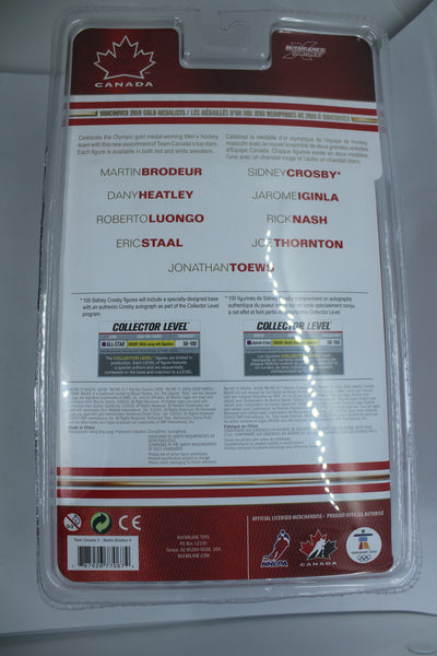 2010 Martin Brodeur McFarlane Figure Team Canada Red Jersey Gold Medalists