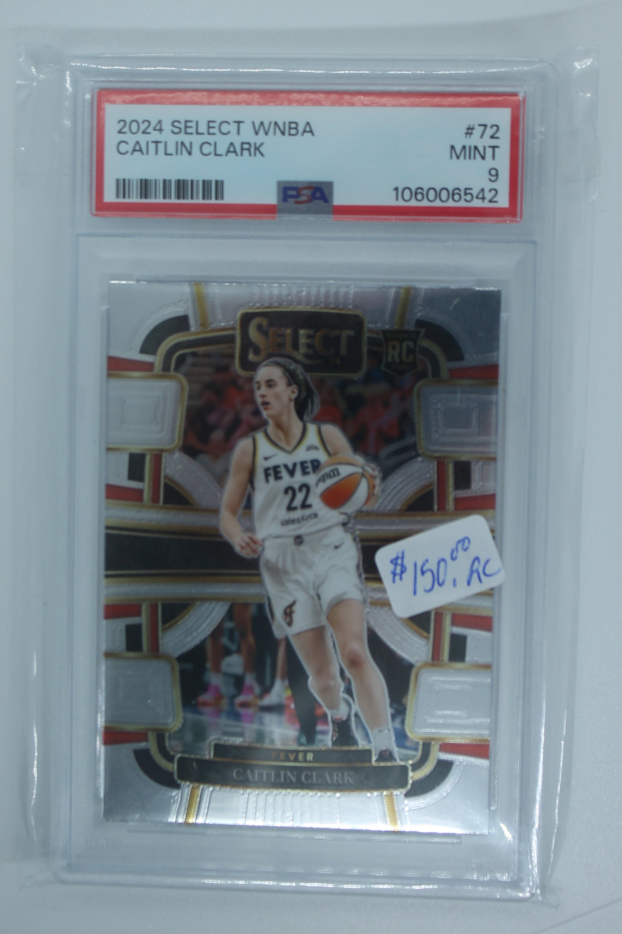 Caitlin Clark 2024 Panini Select WNBA - Concourse Rookie Card - PSA Mint 9