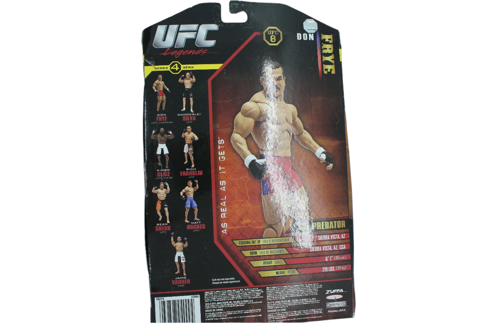 Don Frye UFC Legends Action Figure Jakks Pacific Series 4 Ultra Flex Zuffa USA